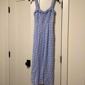 ZARA blue and white floral sundress 👗